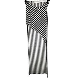 Junior's Asymmetrical Striped Skirt Size S